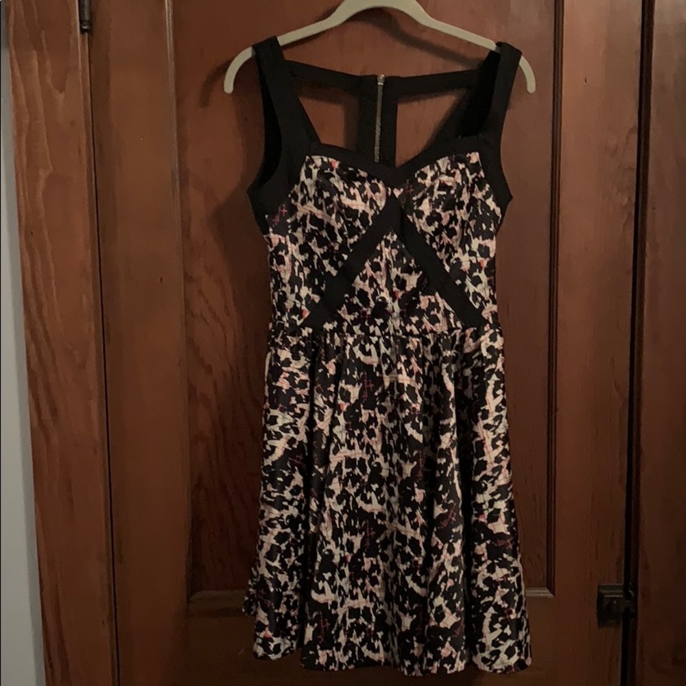 XOXO Cheetah Print Strappy Back Dress